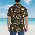 thumbnail image 4 of Fuzoiu coffee shop house Print Hawaiian Shirt for Men, Summer Beach Casual Short Sleeve Button Down Shirts, Men’s Beach Summer Shirts with Pocket,3X-Large, 4 of 7