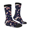 thumbnail image 4 of Yiaed Retro Rabbit Flower Print Great elasticity Crew Socks Sports socks for Men and Women, 4 of 5