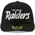 thumbnail image 2 of Men's New Era Black Las Vegas Raiders Omaha Script Low Profile 59FIFTY Fitted Hat, 2 of 5