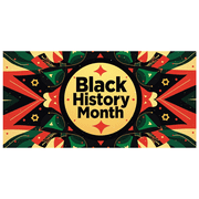 Black History Month Colorful Celebration Banner African Event Backdrop Vibrant Background Culture Decorations Festival Party Display