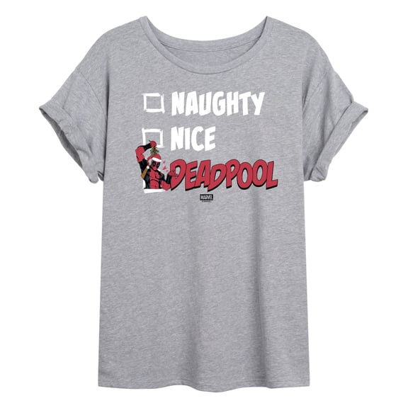 Marvel - Naughty Nice Deadpool Women's Relaxed Fit T-Shirt