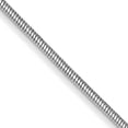 thumbnail image 1 of Collier Pendentif Chaîne Cubetto Omega Serpent Rond 14 Pouces.8mm en Or Blanc 14k, 1 of 9