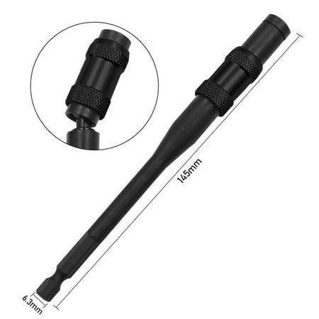 

145mm 6.35mm Hex Magnetic Ring Screwdriver Bit Extension Rod Quick Change Holder