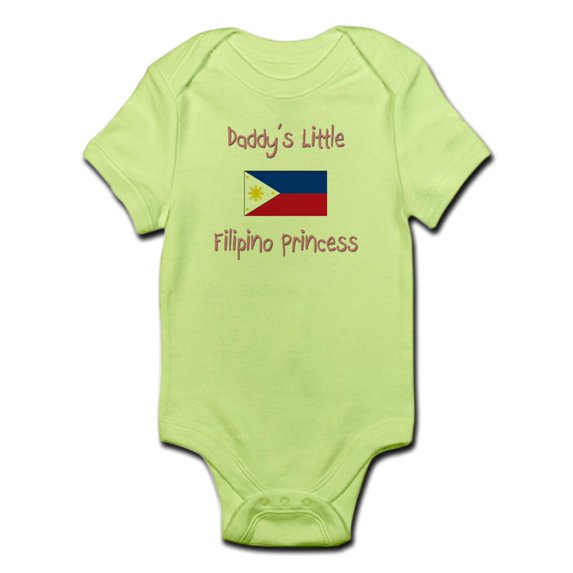 CafePress - Daddy's Little Filipino Princess Infant Bodysuit - Baby Light Bodysuit
