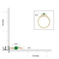 thumbnail image 5 of ANGARA Natural Nature Inspired Emerald & Diamond Twisted Vine Engagement Ring in 14K Yellow Gold for Women (Size-5mm) | May Birthstone, Anniversary, Jewelry Gift for Women | Natural Emerald Ring, 5 of 10