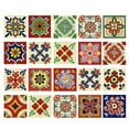 thumbnail image 2 of 20 piezas de pared s cocina baño calcomanías impermeable C 15x15cm Zulema Mosaico de azulejos de pared pegatinas, 2 of 8