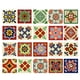 thumbnail image 2 of 20 piezas de azulejos de mosaico bohemios para pared, adhesivos para suelo C 15x15cm, 2 of 9