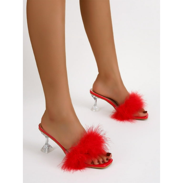 Fuzzy recognized red heels