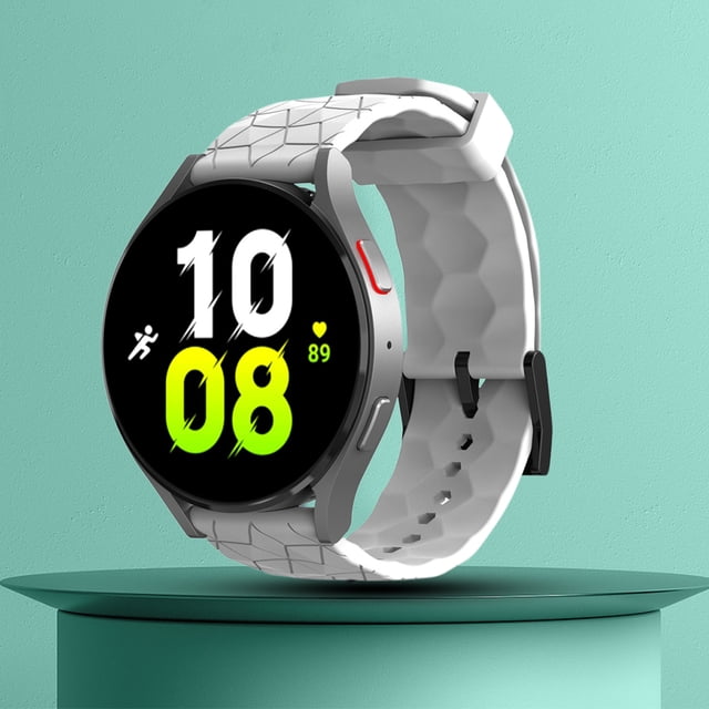Patrón de fútbol Smartwatch Belt Silicona para Huawei Watch GT3 42mm (Blanco)