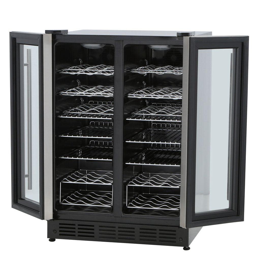 Magic Chef 24-In. French Door Wine and Beverage Cooler with Dual-Zone Cooling - image 4 of 7
