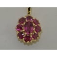 thumbnail image 4 of LBG Womens Solid Yellow 10K Gold Natural Pink Tourmaline Large Cluster Pendant Necklace with 20" Chain, 4 of 6