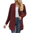 thumbnail image 4 of Lindreshi Cardigan Sweaters for Women Women's and Winter Sweater Coat Cardigan Long Sleeve Blouse Clothing Loose Tops, 4 of 5