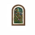 thumbnail image 2 of Abstract Colorful Floral Oval Wall Art, Bright Spring Flower Botanical Oval Framed Wall Art, Waterproof Cottage Core Home Decor for Western Farmhouse Bedroom Living Room, Home Retro Decor Products, 2 of 6