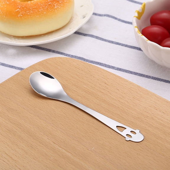 ibasenice Set of 5 High Polish Cafe Spoons Ideal for Restaurants, Coffee Shops, and Everyday Use