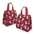 thumbnail image 2 of Christmas Corgi Insulated Lunch Bag for Women & Adults,Large Portable Soft Cooler Lunch Bag,Thermal Food Storage Tote with Pearl Cotton,8.66L,8.75x5.75x9.5 Inch, 2 of 6