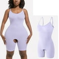 thumbnail image 2 of Dealovy Bodysuits for Women Low Cut Slim Fitted Solid Color Shapewear Spaghetti Strap Sleeveless Basic Jumpsuits, 2 of 4