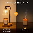 thumbnail image 4 of Inadays Candle Warmer Lamp w/ Timer, Dimmer, 2 Bulbs - Adjustable Height for Black Wax Melts & Small Jar Candles - Gift for Women, Mom, Birthday - Home Desk Decor, 4 of 8
