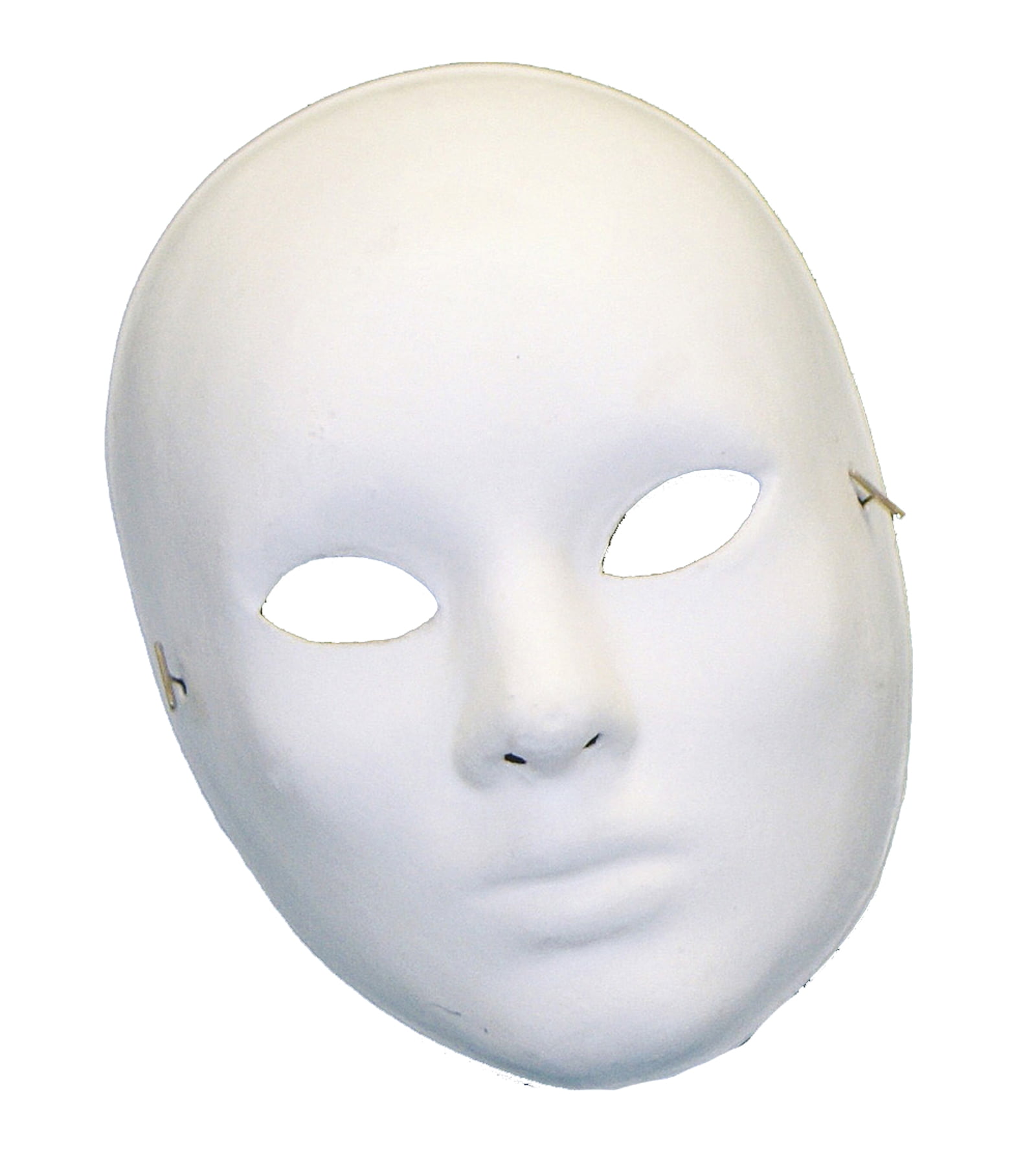 Paper Mache' Unpainted Mardi Gras Blank Face Mask B50508