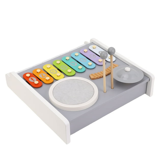 Instrument de Musique pour Bébé, Jouet de Percussion Musicale en Bois pour Enfants