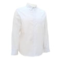 thumbnail image 3 of Camisa Simply Basic Talla M Manga Larga Lisa Blanca, 3 of 4