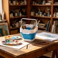 thumbnail image 6 of Collapsible Paint Brush Washer Cup - Silicone Foldable Brush Cleaner & Holder for Watercolor, Acrylic, Oil Painting, Portable Water Bucket with Non-Slip Grip, 6 of 7