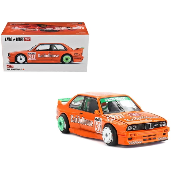 BMW M3 "KaidoHaus V1" #30 Orange (Designed by Jun Imai) "Kaido House" Special 1/64 Diecast Model Car by Mini GT