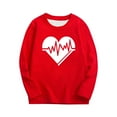 thumbnail image 5 of LckLvx Girls Boys Valentine Day Shirt Heart Graphic Long Sleeve Crewneck Pullover Kids Trendy Cute Tops, 5 of 7