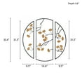thumbnail image 6 of MAYEERTY Golden Gingko Leaves 3-Piece Metal Wall Decor Set, Dimensional Botanical Metal Wall Art, 6 of 6