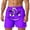 #07-Purple, variant on Mens Beach Shorts with Pockets Plus Size Summer Casual Funny Cute Elastic Waist Drawstring Short 2026 Vacation Outfits