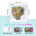 thumbnail image 2 of 5D DIY Diamond Painting Kit Sunflower Bouquet Special Shape Creative Diamond Craft Suitable for Home and Office Decor, Festive Gifts, 2 of 7