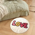 thumbnail image 3 of Valentines Day Doormat, 15inch Round Area Rug, Washable Carpet, Circular Floor Mat, Love Design Doormat, Cute Home Decor, Bedroom Rug, Living Room Mat, Kitchen Floor Mat, Dining Table Rug, 3 of 5