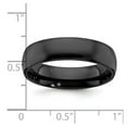 thumbnail image 2 of Black Zirconium Polished 6mm Band Size 8.5 Ring for Women and Men, 2 of 2