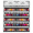 Black, variant on PANA 6-Row Large Wall Mounted Metal Wire Nail Polish Rack - Fit up to 100 Bottles (Black)