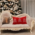 thumbnail image 4 of Wadada Christmas Pillow Covers 18x18 Inch Christmas Trees Winter Holiday Print Decorative Christmas Pillows Outdoor Pillowcase Farmhouse Linen Cushion Case Decor for Sofa Couch (Red,1PCS), 4 of 6
