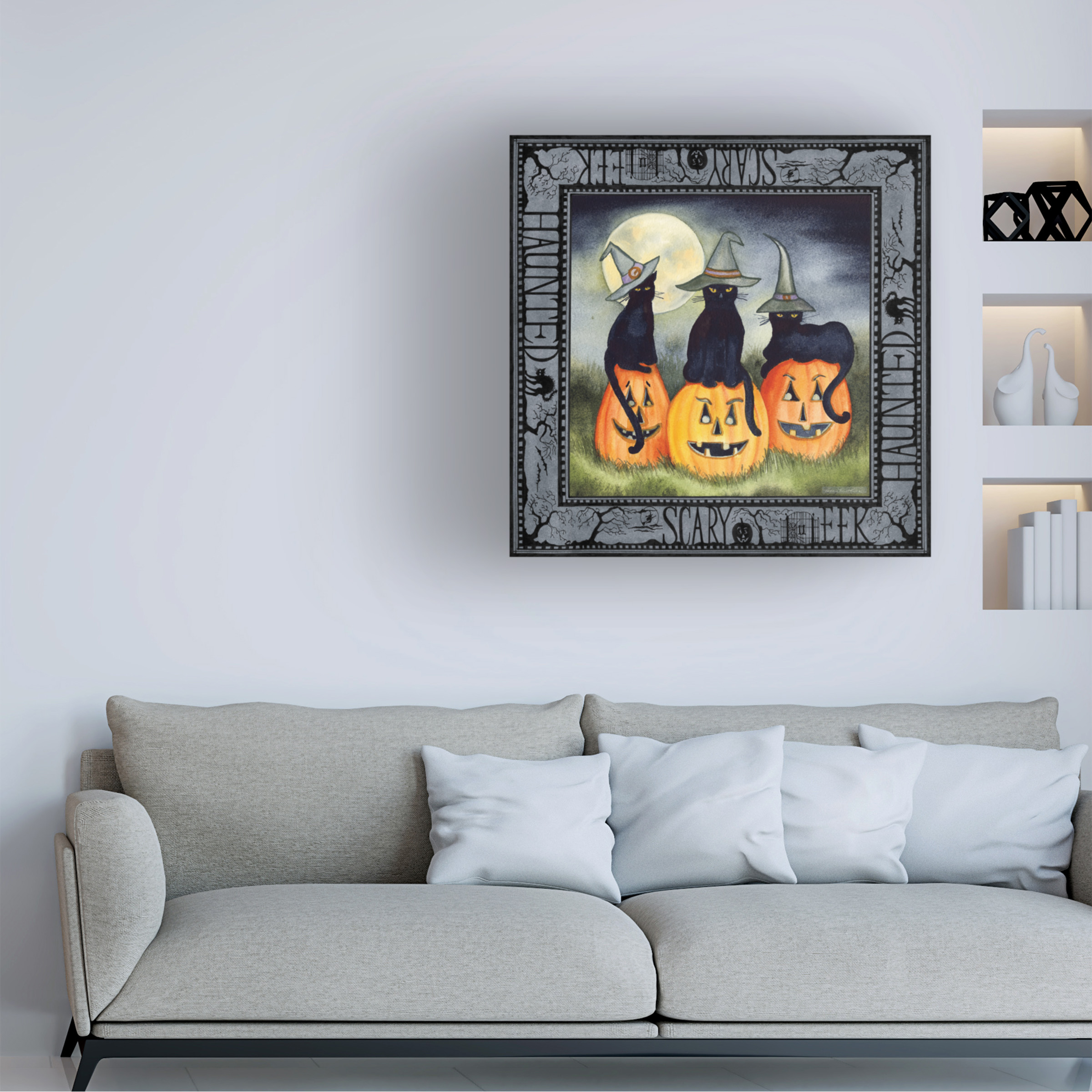 Trademark Fine Art 'Haunting Halloween Night II' Canvas Art by Kathleen Parr McKenna