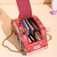 thumbnail image 7 of Yvsxxv 1Pc Red Creative Car Shaped PU Leather Chain Crossbody Shoulder Bag Casual Daily Use, 7 of 7