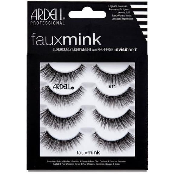 811 , Ardell Faux Mink Multipack , Hair Scalp Skin Body - Pack of 1 w/ SLEEK Teasing Comb
