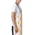 thumbnail image 3 of Lsque Yellow Pueple Rabbit Waterproof Apron Chef Aprons for Men Heavy Duty Chemical Work Apron Extra Long Grilling Aprons with Adjustable Bib Apron, 3 of 9