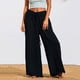 thumbnail image 2 of Pantalones sólidos casuales para mujer Pantalones largos casuales elásticos cómodos Fridja alkflakhf34691, 2 of 8