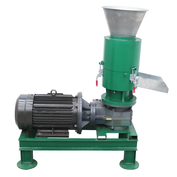 220V Wood Pellet Machine 6MM Processing Pellet Machine Press Pelletizer 2 Head Rollers