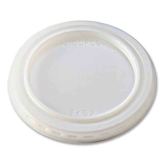 Fabri-Kal 000000000009500520 Portion Cup Lids, Fits 1 oz Squat Portion Cups - Clear (125/Sleeve, 20 Sleeves/Carton)