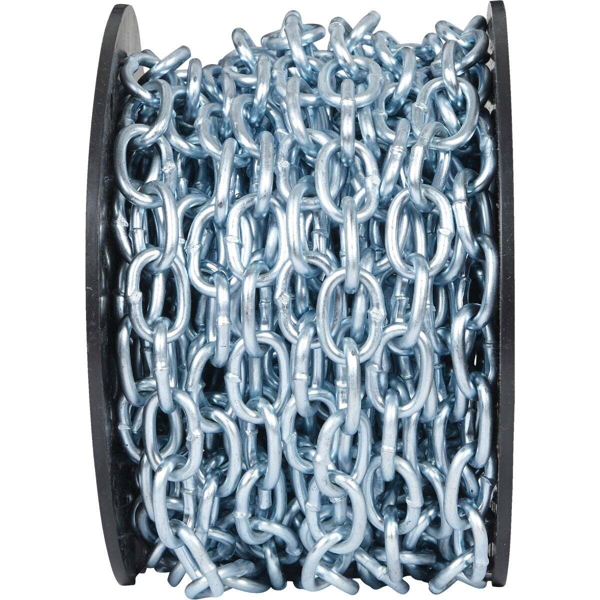 Unbranded Campbell Low-Carbon Steel Coil Chain - Zinc-Plated, Passing Link - 50 Ft, #2/0 — Residential Use, Standard Application