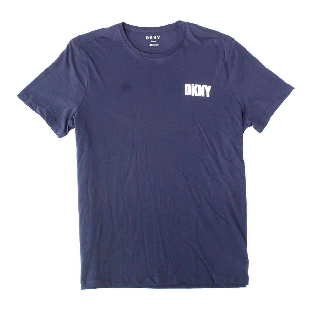 DKNY - Men's T-Shirt Navy XLGraphic Crewneck Short Sleeve XL - Walmart ...