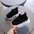 thumbnail image 4 of Children's LED Light Socks Shoes Flying Shuttle Woven Breathable Lightweight Sole TOPWONER One-Step Casual Shoes, 4 of 6
