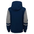 thumbnail image 3 of Preschool Navy Dallas Cowboys Stadium Color Block Full-Zip Hoodie, 3 of 3