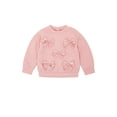 thumbnail image 3 of Wonderluxe Baby Girls' Long Sleeve Sweatshirt and Pant, 3-Piece Set, Sizes 0-3M-24M, 3 of 12