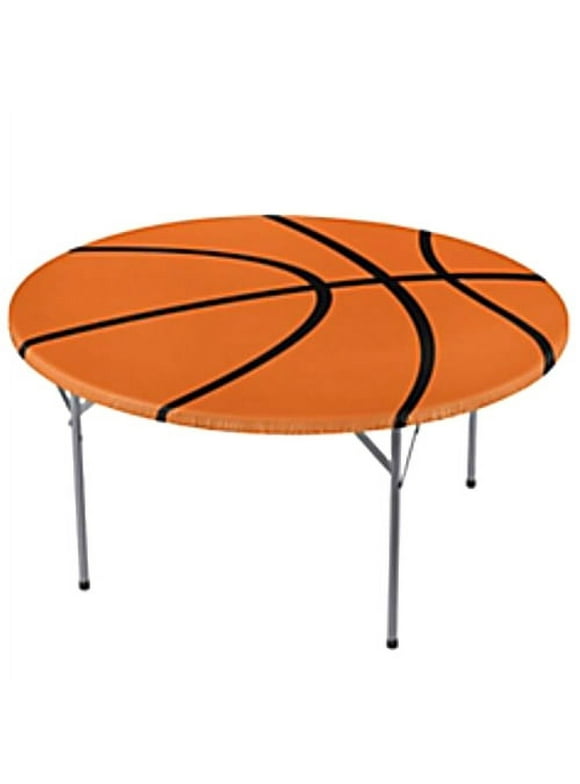 Shindigz Fitted Round Basketball Table Cover
