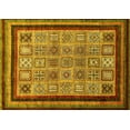 thumbnail image 1 of Ahgly Company Indoor Rectangle Abstract Yellow Modern Area Rugs, 5' x 8', 1 of 4
