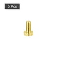 thumbnail image 3 of Unique Bargains Brass Hex Bolts, M4x8mm 5 Pack Fully Thread Grade 4.8 Machine Screws, 3 of 4