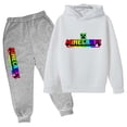 thumbnail image 3 of Conjunto de 2 piezas con capucha y pantalones de jogging para niños de 2 a 13 años, ropa informal con estampado de dibujos animados, para primavera y otoño, 3 of 5
